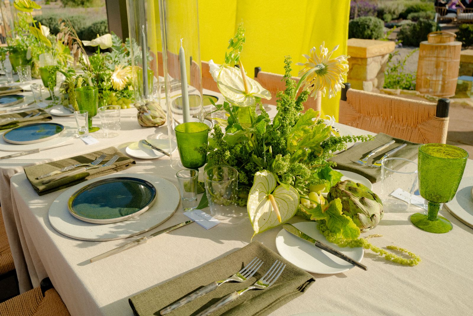 Image may contain Dining Table Furniture Table Tabletop Architecture Building Dining Room Indoors Room and Cutlery