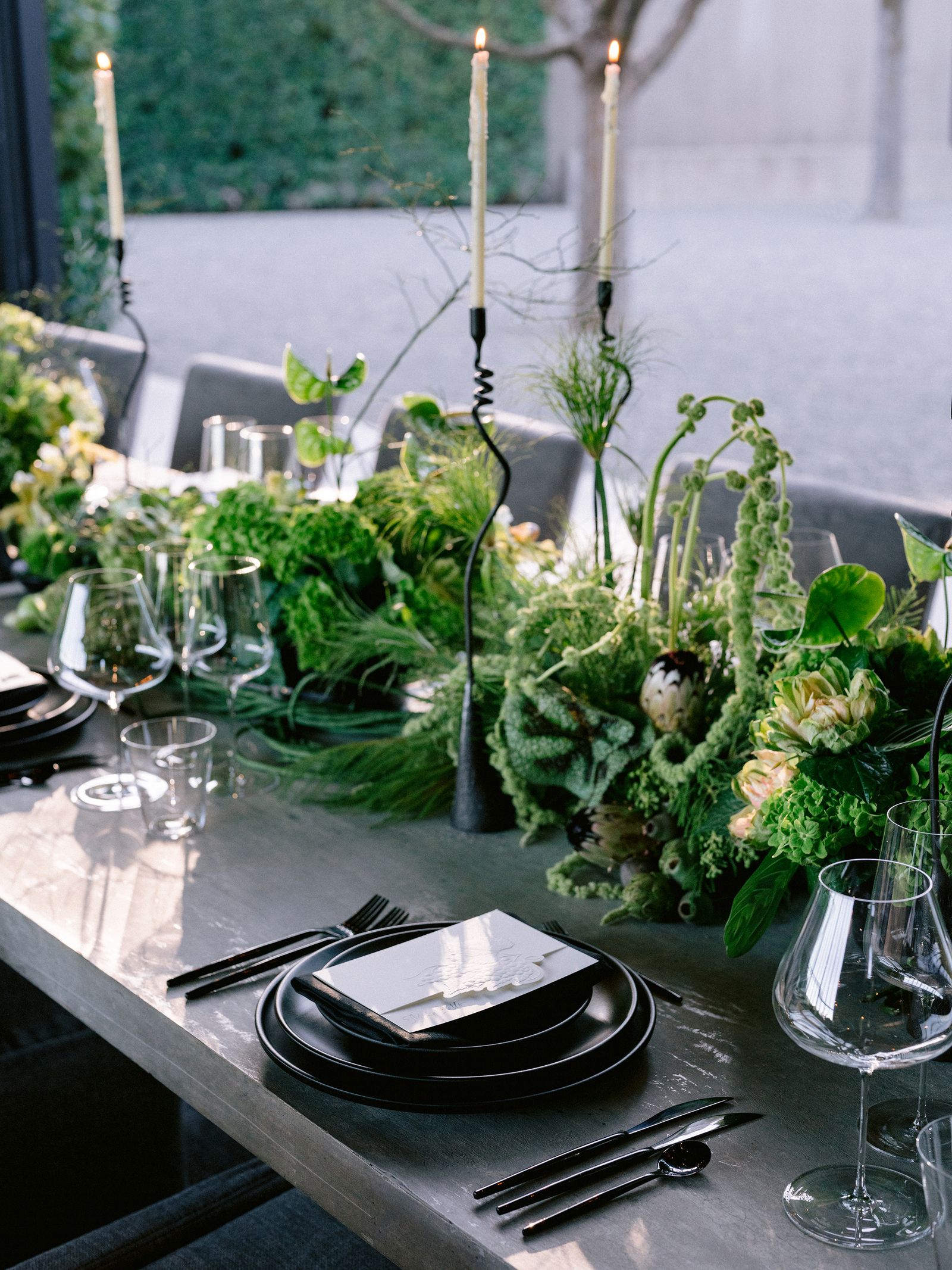 Image may contain Furniture Table Dining Table Tabletop Cup Cutlery Fork Blade Knife Weapon and Flower