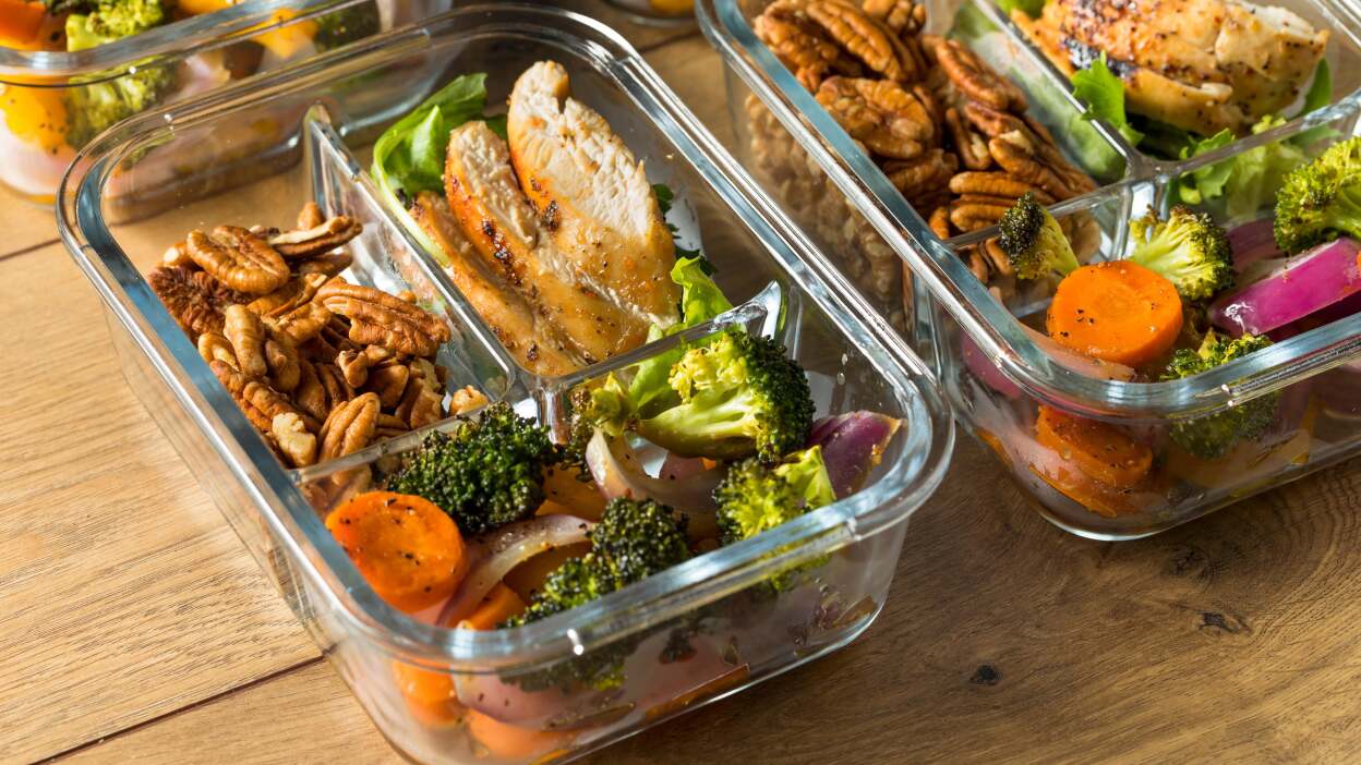 Meals in storage containers