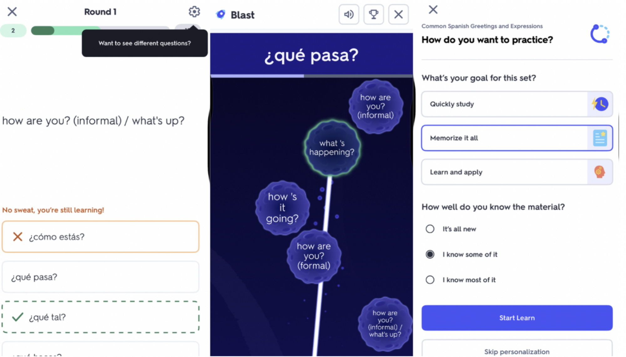 Quizlet in iOS