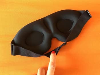 underside of sleep mask to show contour 