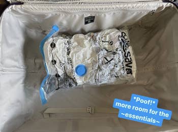 The BuzzFeeder's same clothes now vacuum-sealed with text: 