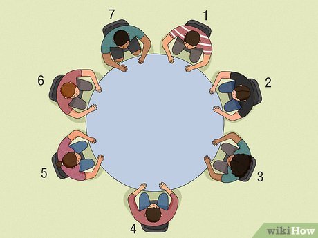 Step 1 Gather 7 or more people to play.